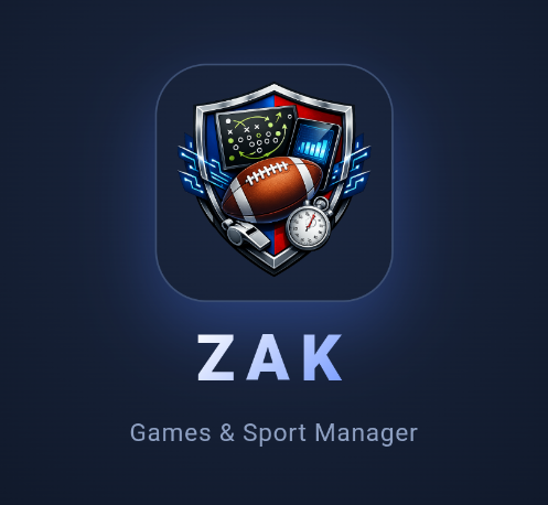 Logo de la app ZAK Games & Sport Manager